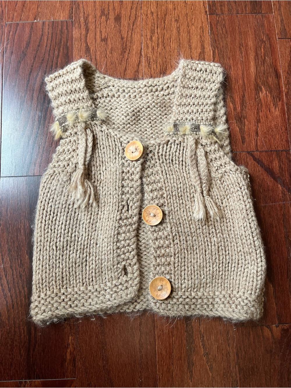 Vintage western style knitted vest